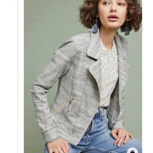 Anthropologie Caitlin Knit Moto Jacket